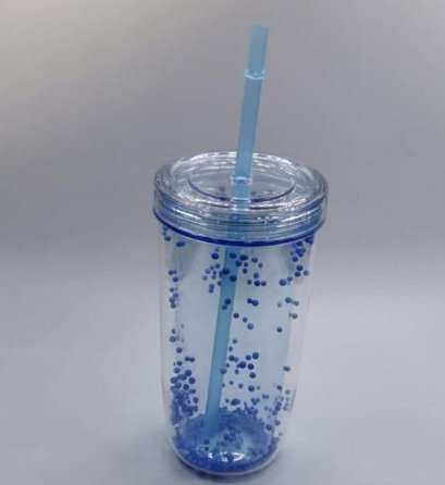 แก้วพลาสติก,แก้วน้ำกากเพชร,แก้วพร้อมหลอด