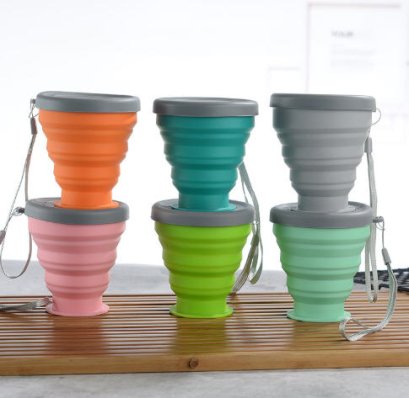 แก้วน้ำซิลิโคน,แก้วน้ำพับได้,แก้วซิลิโคนพับได้