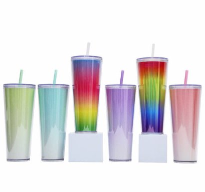 แก้วพลาสติก,แก้วพลาสติกพร้อมหลอด,750ml