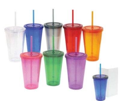 แก้วพลาสติก,แก้วน้ำพลาสติก450ml,แก้วน้ำพลาสติกพร้อมหลอด