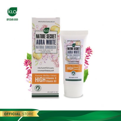 Khaolaor Nature Secret Aura White Natural Sunscreen SPF50 30 g./Tube