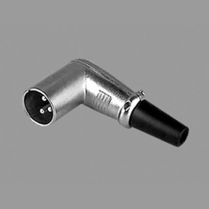คอนเนคเตอร์ ปลั๊ก XLR ตัวผู้ 3 ขา ตัวงอ สำหรับเข้าสาย LIDGE YM-031