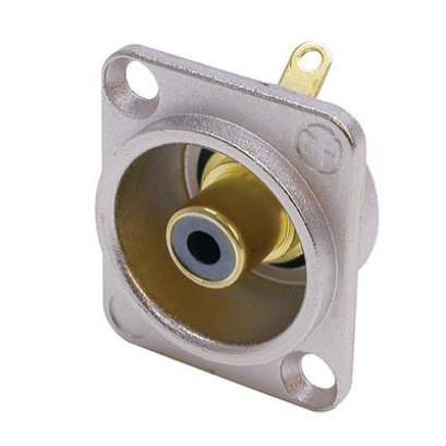 คอนเนคเตอร์ติดแท่น RCA ตัวเมียสีดำ NEUTRIK NF2D-0