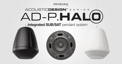 ลำโพงติดเพดาน QSC AD-P.HALO-BK  ceiling speaker 2 ทาง ซับวูฟเฟอร์ 6.5 นิ้ว กลางแหลม 4X2.75 นิ้ว