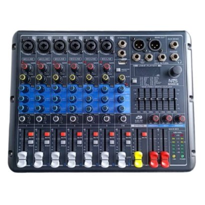 NTS-SMK8 มิกเซอร์อนาล็อก ช่องเสียบไมค์ 6 ช่อง