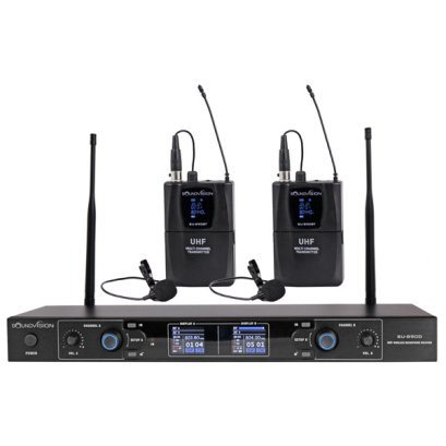 ไมโครโฟนไร้สายแบบหนีบปกเสื้อคู่ SOUNDVISION SU-890D/BT (LV-X) Dual Wireless Set (Lavalier)