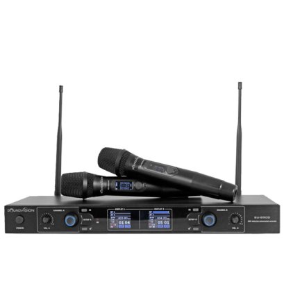 ไมโครโฟนไร้สายแบบคู่ SOUNDVISION SU-890D-II/HT  Wireless Microphones