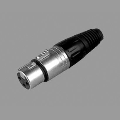 คอนเนคเตอร์แจ๊ค XLR ตัวเมีย 3 ขา ท้ายพลาสติก สำหรับเข้าสาย LIDGE YM-001