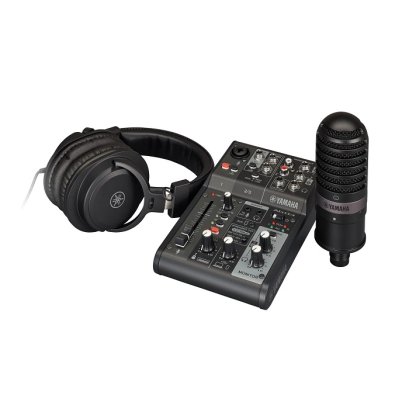 ชุดอุปกรณ์ไลฟ์สตรีม YAMAHA AG03MK2 LSPK includes YCM01, YH-MT1 and XLR microphone cable (Black/White)