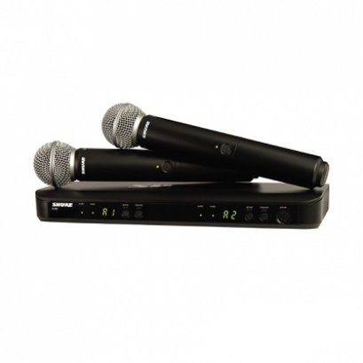 ไมโครโฟนไร้สายแบบคู่ SHURE BLX288A/SM58  Dual Wireless Microphone