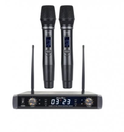 ไมโครโฟนไร้สายแบบคู่ SOUNDVISION SU-820D/HT  Dual Wireless Microphones