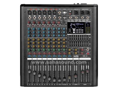 NTS TOP-10 มิกเซอร์ 10อินพุท (6 โมโน 2 สเตอริโอ) + FX/USB/BT