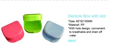 Denture Box with Slot