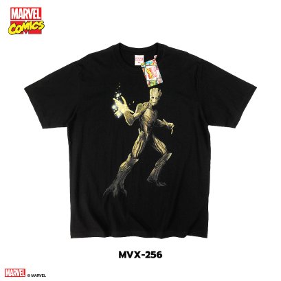 มาร์เวล GROOT เสื้อยืดลิขสิทธิ์แท้ คอกลม แขนสั้น (MVX-256)