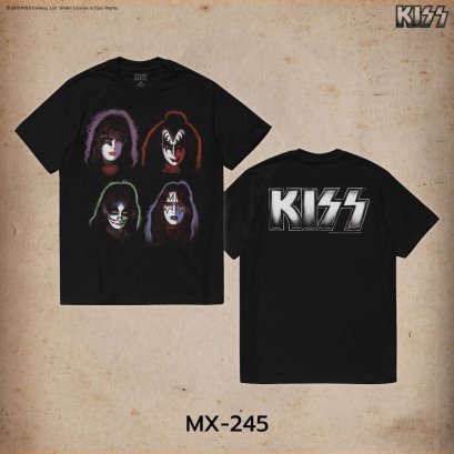Kiss เสื้อยืดลิขสิทธิ์แท้ คอกลม แขนสั้น (MX-245)