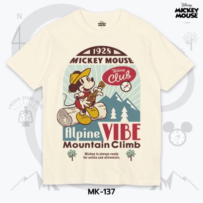 Power 7 Shop เสื้อยืดการ์ตูน มิกกี้เมาส์ ลิขสิทธ์แท้ DISNEY  (MK-137)