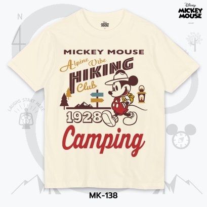 Power 7 Shop เสื้อยืดการ์ตูน มิกกี้เมาส์ ลิขสิทธ์แท้ DISNEY  (MK-138)