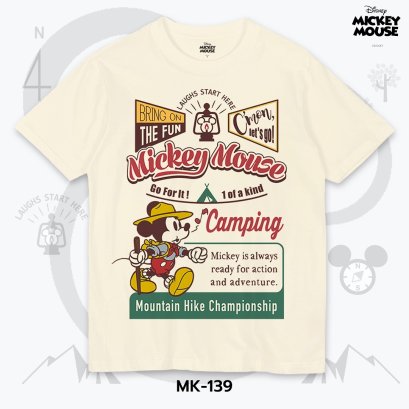 Power 7 Shop เสื้อยืดการ์ตูน มิกกี้เมาส์ ลิขสิทธ์แท้ DISNEY  (MK-139)