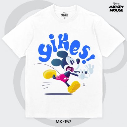 Mickey Mouse เสื้อยืดลิขสิทธิ์ คอกลม แขนสั้น (MK-157)