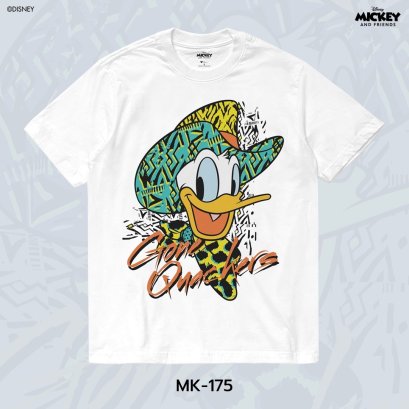 Mickey Mouse เสื้อยืดลิขสิทธิ์ คอกลม แขนสั้น (MK-175)