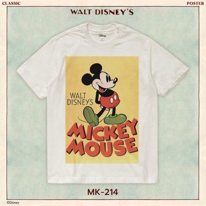 Power 7 Shop เสื้อยืดการ์ตูน มิกกี้เมาส์ ลิขสิทธ์แท้ DISNEY (MK-214)