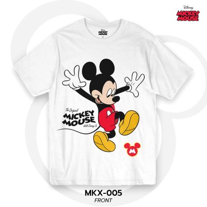 Mickey Mouse เสื้อยืดลิขสิทธิ์ คอกลม แขนสั้น (MKX-005)