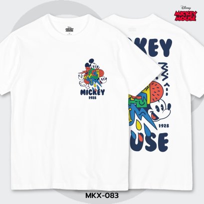 Mickey Mouse เสื้อยืดลิขสิทธิ์ คอกลม แขนสั้น (MKX-083)