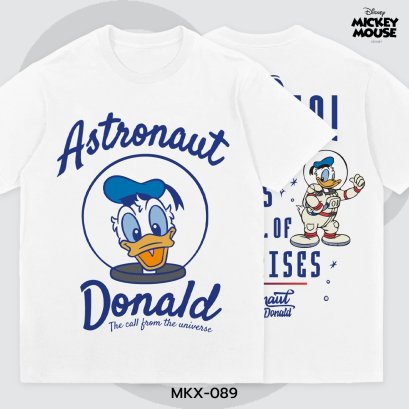 Mickey Mouse เสื้อยืดลิขสิทธิ์ คอกลม แขนสั้น (MKX-089)
