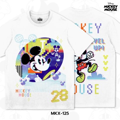 Mickey Mouse เสื้อยืดลาย มิกกี้เมาส์ ลิขสิทธิ์แท้ดิสนีย์ (MKX-125)