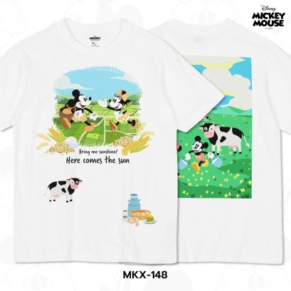 Mickey Mouse เสื้อยืดลาย มิกกี้เมาส์ ลิขสิทธิ์แท้ดิสนีย์ (MKX-148)