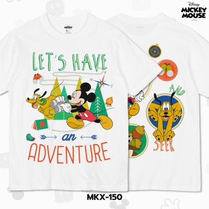 Mickey Mouse เสื้อยืดลาย มิกกี้เมาส์ ลิขสิทธิ์แท้ดิสนีย์ (MKX-150)