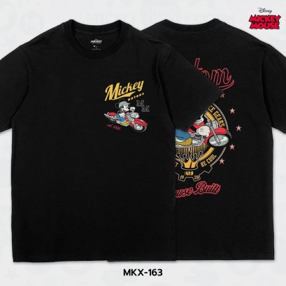 Mickey Mouse เสื้อยืดลาย มิกกี้เมาส์ ลิขสิทธิ์แท้ดิสนีย์ (MKX-163)