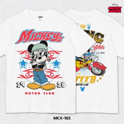 Mickey Mouse เสื้อยืดลาย มิกกี้เมาส์ ลิขสิทธิ์แท้ดิสนีย์ (MKX-165)