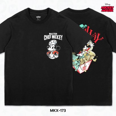 Mickey Mouse เสื้อยืดลาย มิกกี้เมาส์ ลิขสิทธิ์แท้ดิสนีย์ (MKX-173)