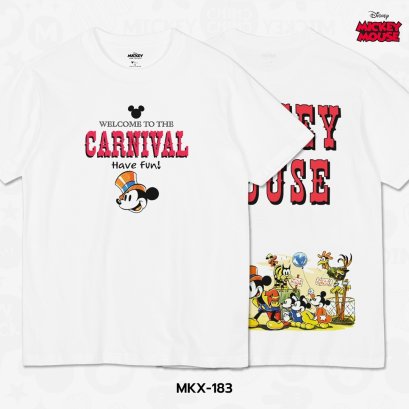 Mickey Mouse เสื้อยืดลาย มิกกี้เมาส์ ลิขสิทธิ์แท้ดิสนีย์ (MKX-183)