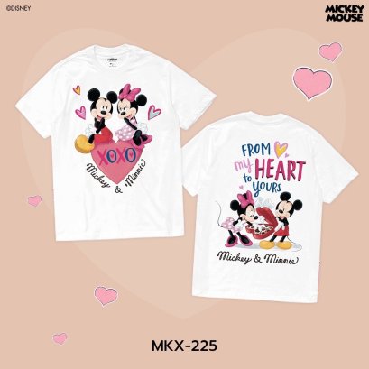 Power 7 Shop เสื้อยืดการ์ตูน &quot;Mickey Mouse&quot; ลิขสิทธ์แท้ DISNEY (MKX-225)