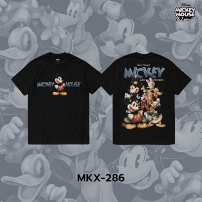 Mickey Mouse เสื้อยืดลาย "มิกกี้เมาส์" ลิขสิทธิ์แท้ดิสนีย์ (MKX-286)
