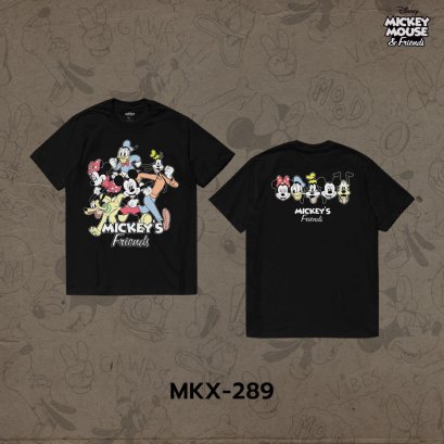 Mickey Mouse เสื้อยืดลาย "มิกกี้เมาส์" ลิขสิทธิ์แท้ดิสนีย์ (MKX-289)