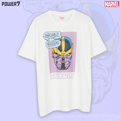 มาร์เวล ธานอส เสื้อยืดลิขสิทธิ์แท้ คอกลม แขนสั้น (MVX-047)