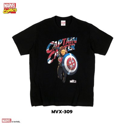 Power 7 Shop เสื้อยืดการ์ตูน มาร์เวล ลิขสิทธ์แท้ MARVEL COMICS  T-SHIRTS (MVX-309)