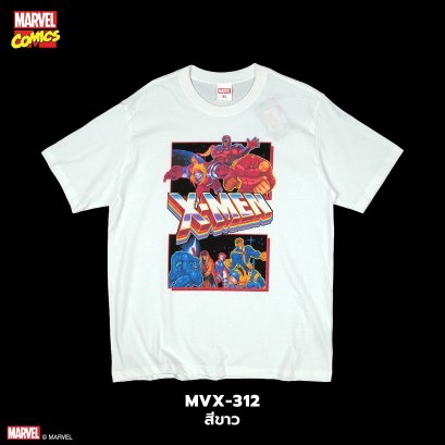 Power 7 Shop เสื้อยืดการ์ตูน มาร์เวล ลิขสิทธ์แท้ MARVEL COMICS  T-SHIRTS (MVX-312)