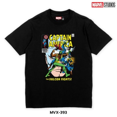 Power 7 Shop เสื้อยืดการ์ตูน มาร์เวล  ลิขสิทธ์แท้ MARVEL COMICS  T-SHIRTS (MVX-393)