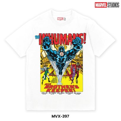 Power 7 Shop เสื้อยืดการ์ตูน มาร์เวล  ลิขสิทธ์แท้ MARVEL COMICS  T-SHIRTS (MVX-397)