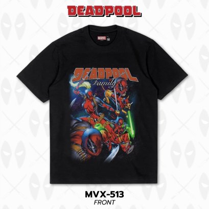 Power 7 Shop เสื้อยืดการ์ตูน Deadpool ลิขสิทธ์แท้ MARVEL COMICS  T-SHIRTS (MVX-513)