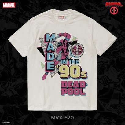 Power 7 Shop เสื้อยืดการ์ตูน Deadpool ลิขสิทธ์แท้ MARVEL COMICS  T-SHIRTS (MVX-520)