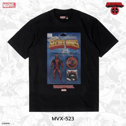 Power 7 Shop เสื้อยืดการ์ตูน Deadpool ลิขสิทธ์แท้ MARVEL COMICS  T-SHIRTS (MVX-523)