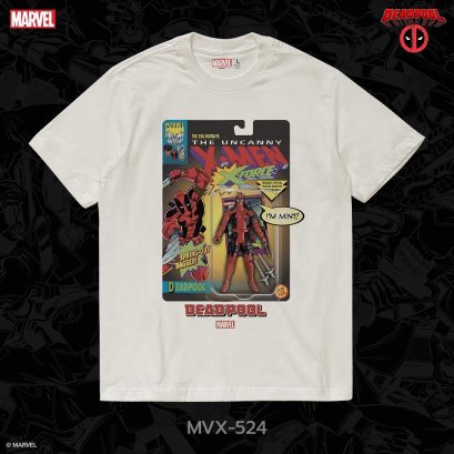 Power 7 Shop เสื้อยืดการ์ตูน Deadpool ลิขสิทธ์แท้ MARVEL COMICS  T-SHIRTS (MVX-524)