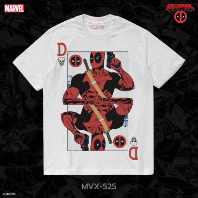 Power 7 Shop เสื้อยืดการ์ตูน Deadpool ลิขสิทธ์แท้ MARVEL COMICS  T-SHIRTS (MVX-525)