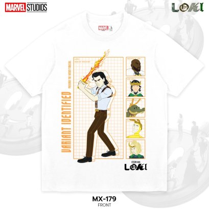 Power 7 Shop เสื้อยืดการ์ตูน มาร์เวล  ลิขสิทธ์แท้ MARVEL COMICS  T-SHIRTS (MX-179)