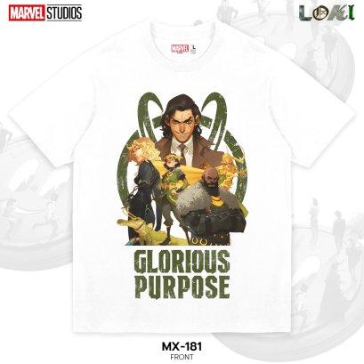 Power 7 Shop เสื้อยืดการ์ตูน มาร์เวล  ลิขสิทธ์แท้ MARVEL COMICS  T-SHIRTS (MX-181)